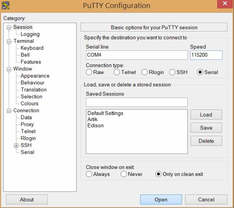 PuTTY Configuration